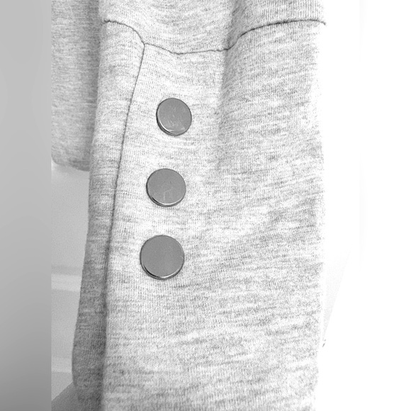 SERAPHINE Gray Long Sleeve Turtleneck Nursing Top - Picture 7 of 8